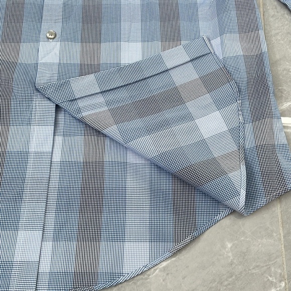 Men’s Van Heusen Flex Slim Fit Stretch Long Sleeve Button Down Dress Shirt Large - Picture 10 of 16